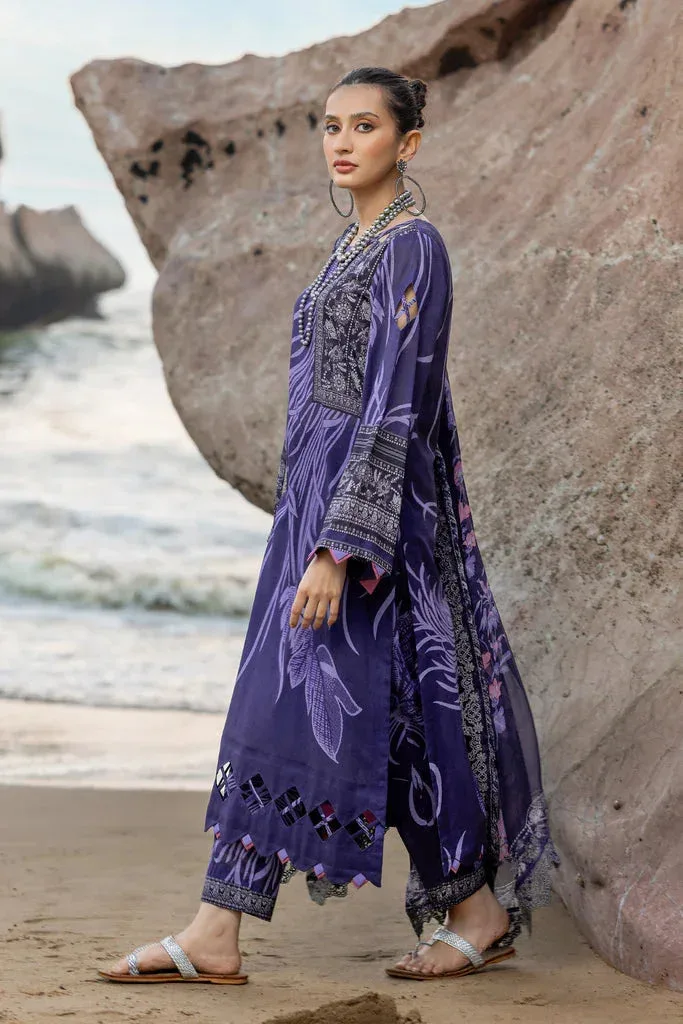 Charizma Print Melody Vol 3 Blue Chiffon – view 4 – Poshaq