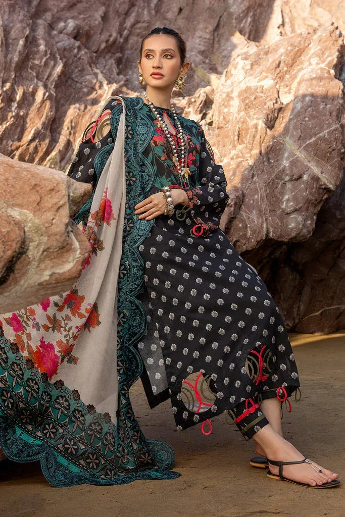 Charizma Print Melody Vol 3 Black Chiffon – view 4 – Poshaq