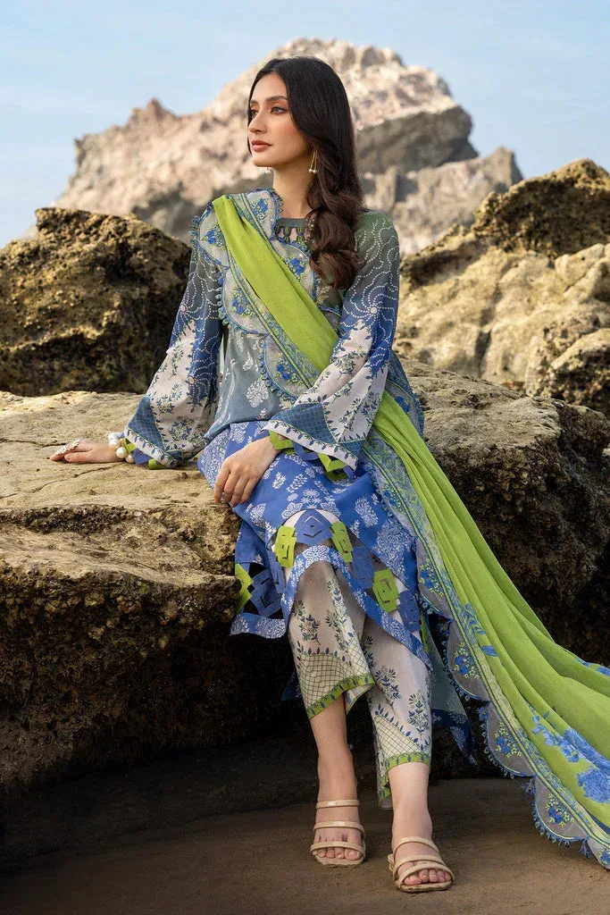Charizma Print Melody Vol 3 Grey Chiffon – view 4 – Poshaq