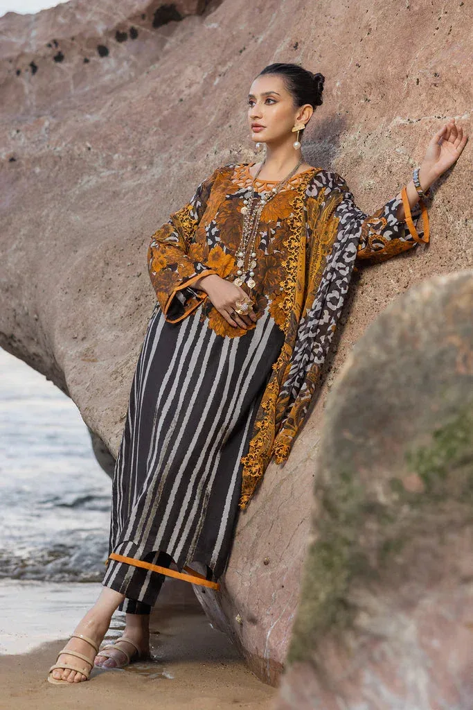 Charizma Print Melody Vol 3 Black Chiffon – view 2 – Poshaq