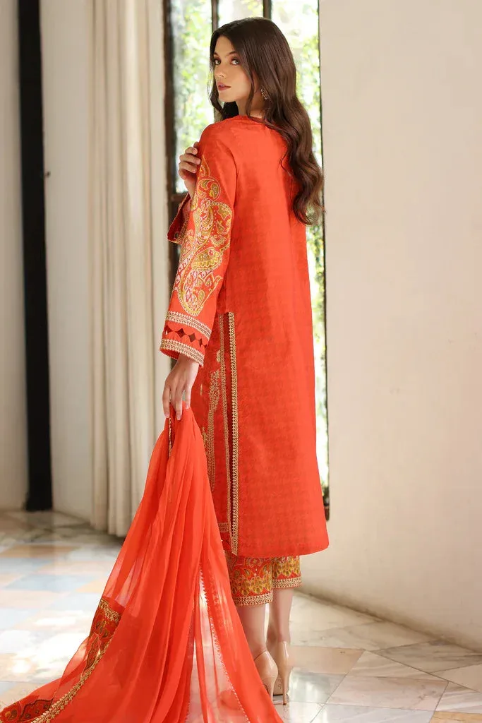 Charizma Ramzan Edit Maroon Chiffon – view 2 – Poshaq