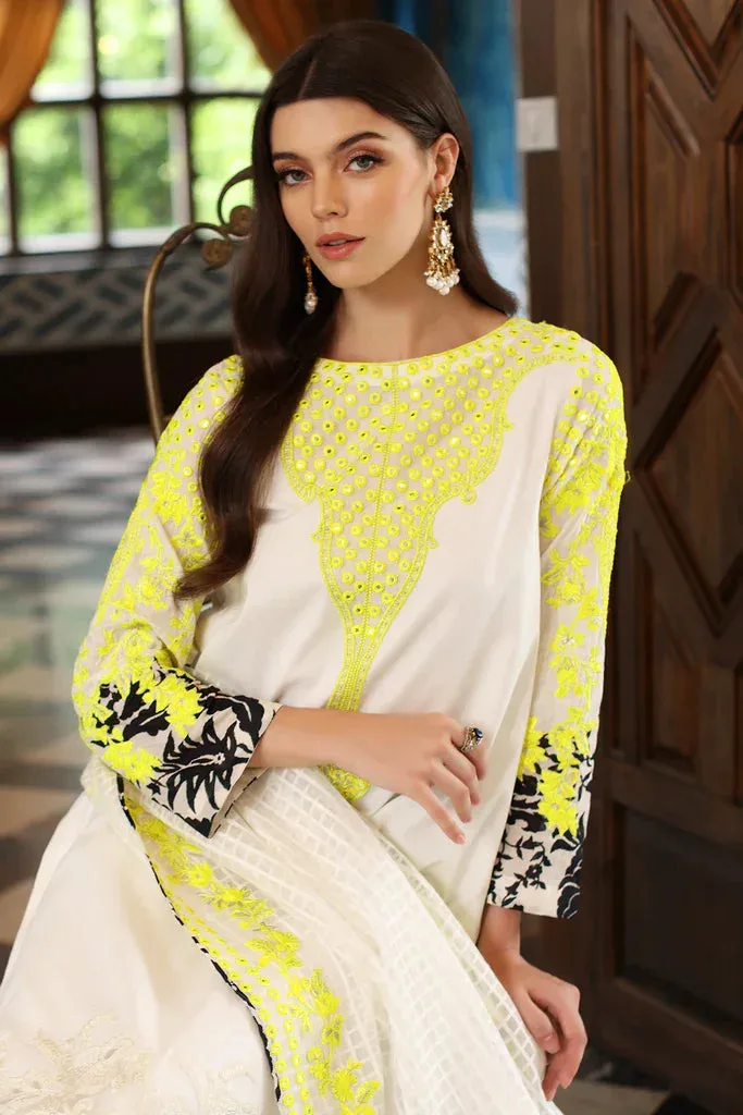 Charizma Ramzan Edit White Jacquard – view 3 – Poshaq