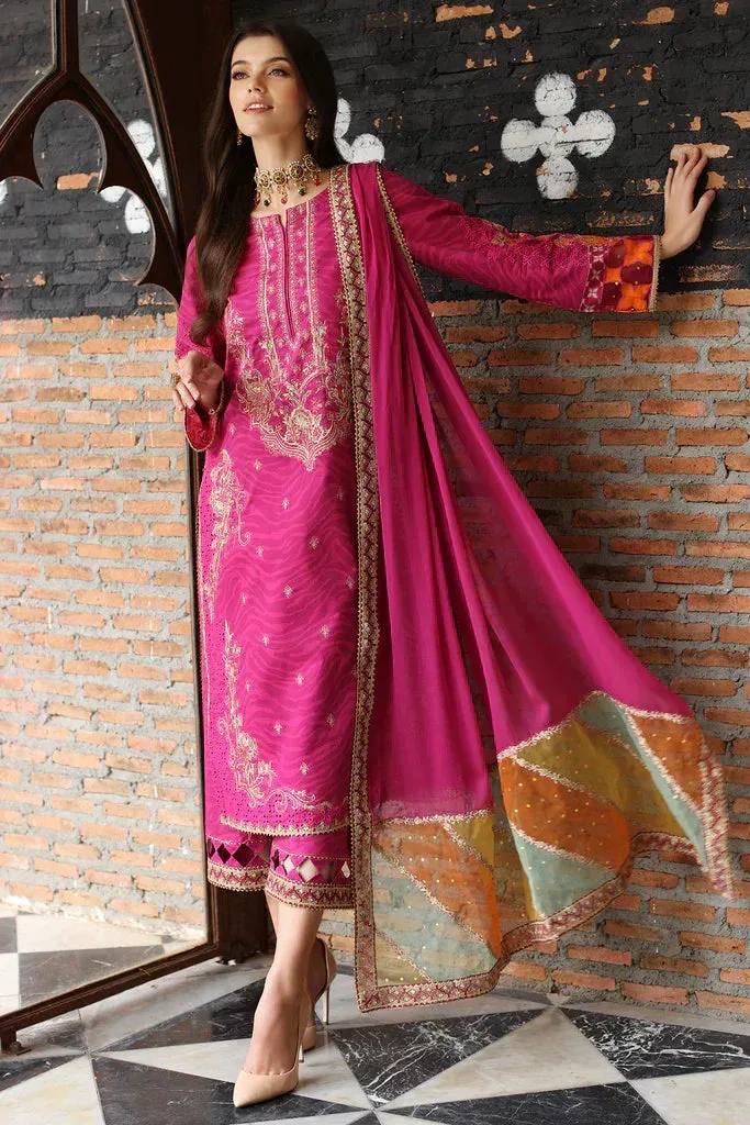 Charizma Ramzan Edit Pink Organza – view 1 – Poshaq