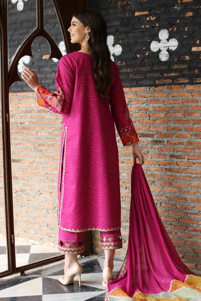 Charizma Ramzan Edit Pink Organza – view 2 – Poshaq
