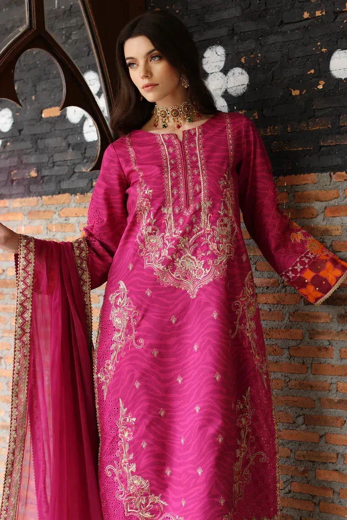 Charizma Ramzan Edit Pink Organza – view 3 – Poshaq