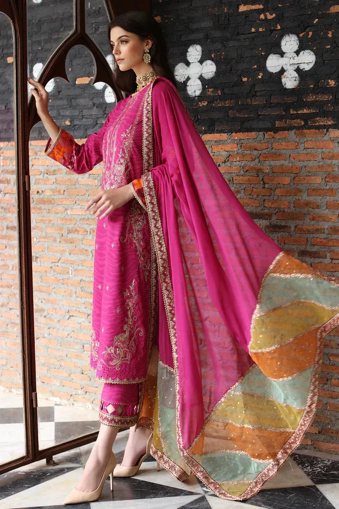 Charizma Ramzan Edit Pink Organza – view 4 – Poshaq