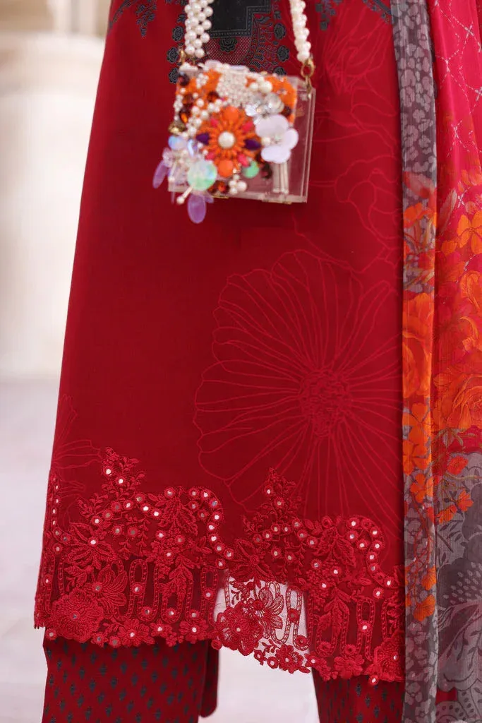 Charizma combination vol 2 Red Chiffon – view 3 – Poshaq