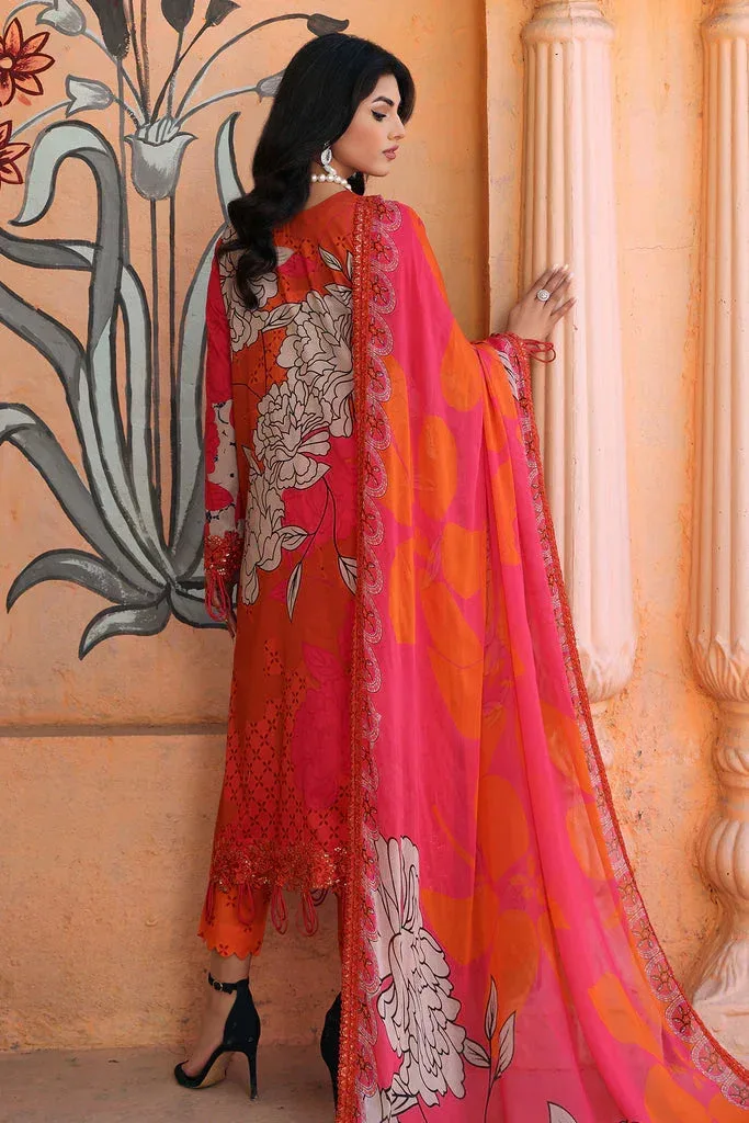Charizma Agaz e Nou Vol-1 Orange Chiffon – view 2 – Poshaq