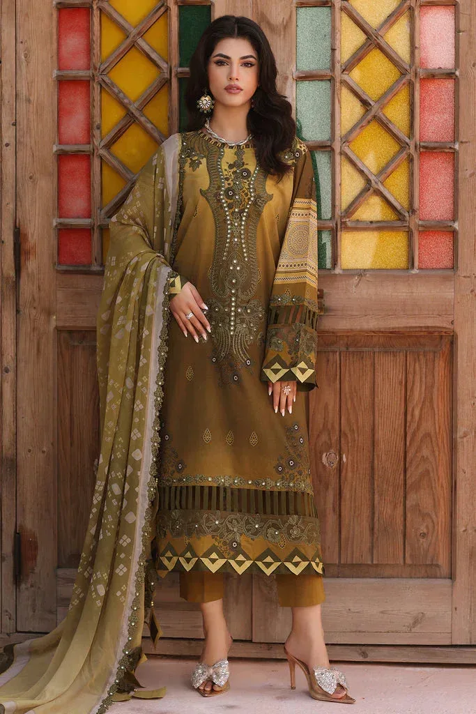 Charizma Agaz e Nou Vol-1 Brown Chiffon – view 1 – Poshaq