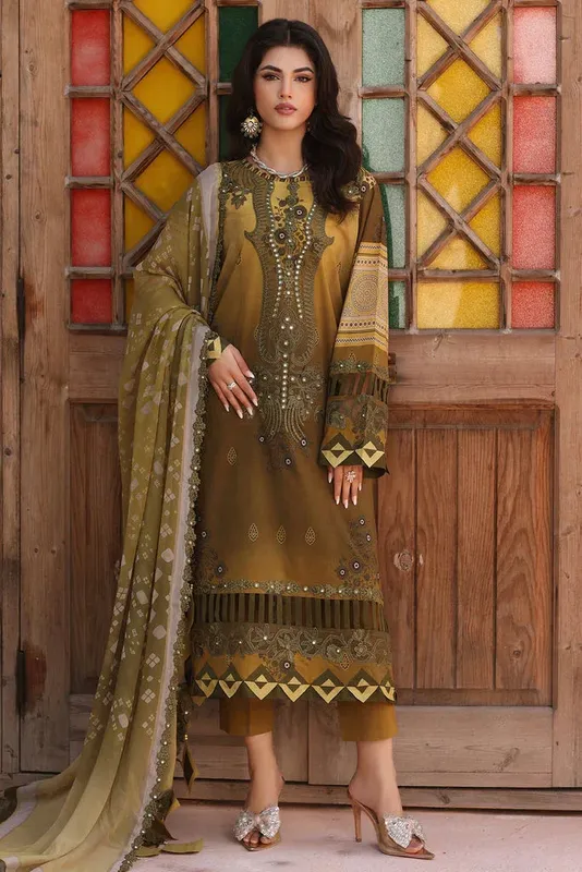 Charizma Agaz e Nou Vol-1 Brown Chiffon – view 1 – Poshaq