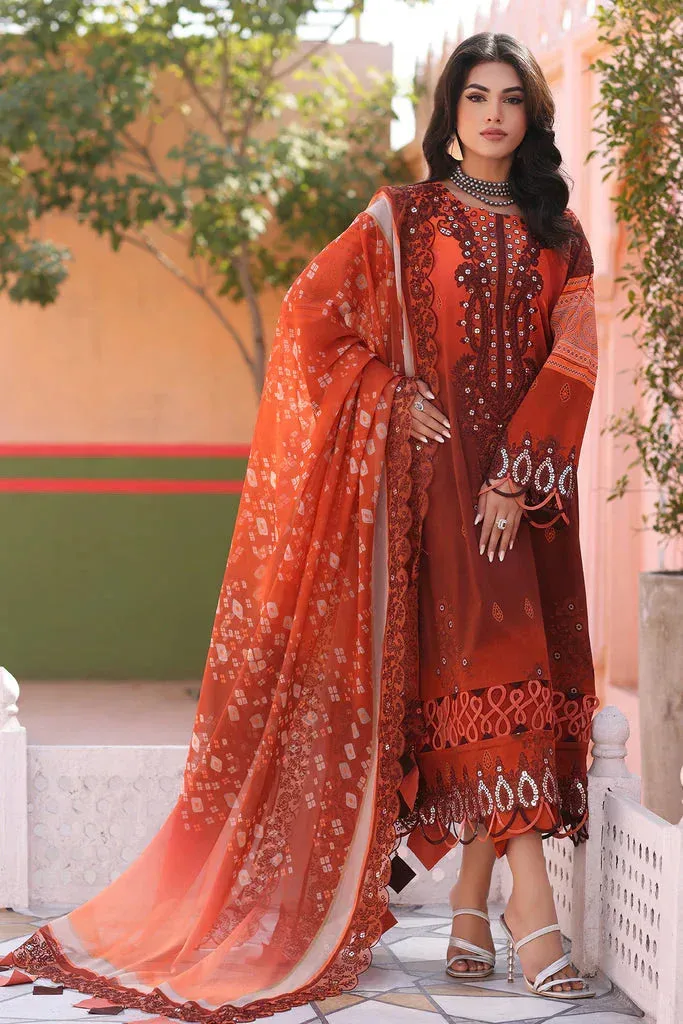 Charizma Agaz e Nou Vol-1 Orange Chiffon – view 1 – Poshaq