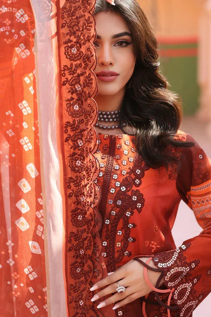 Charizma Agaz e Nou Vol-1 Orange Chiffon – view 4 – Poshaq