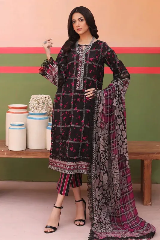 Charizma Agaz e Nou Vol-1 Black Chiffon – view 1 – Poshaq