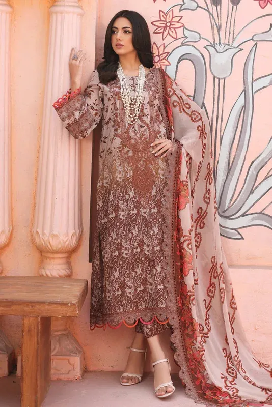 Charizma Agaz e Nou Vol-1 Grey Chiffon – view 1 – Poshaq