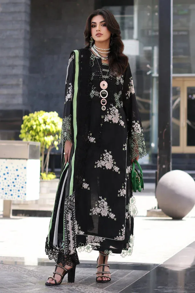 Charizma Rang e Bahar vol 1 Black Chiffon – view 1 – Poshaq
