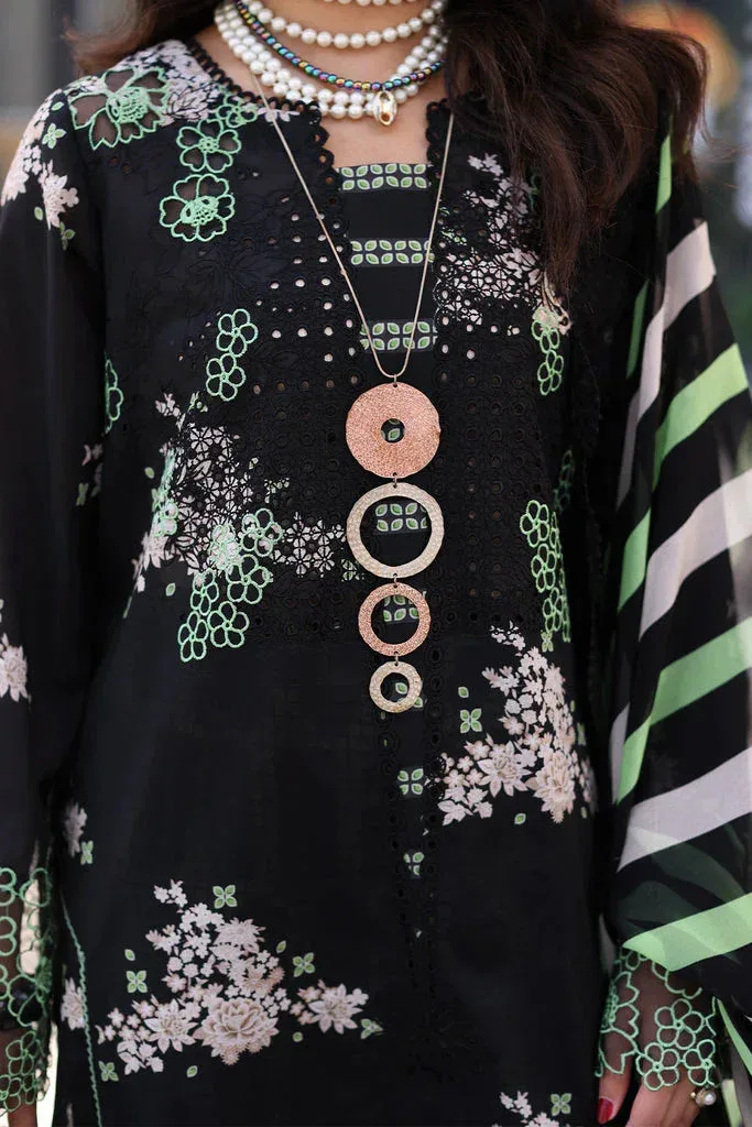 Charizma Rang e Bahar vol 1 Black Chiffon – view 3 – Poshaq