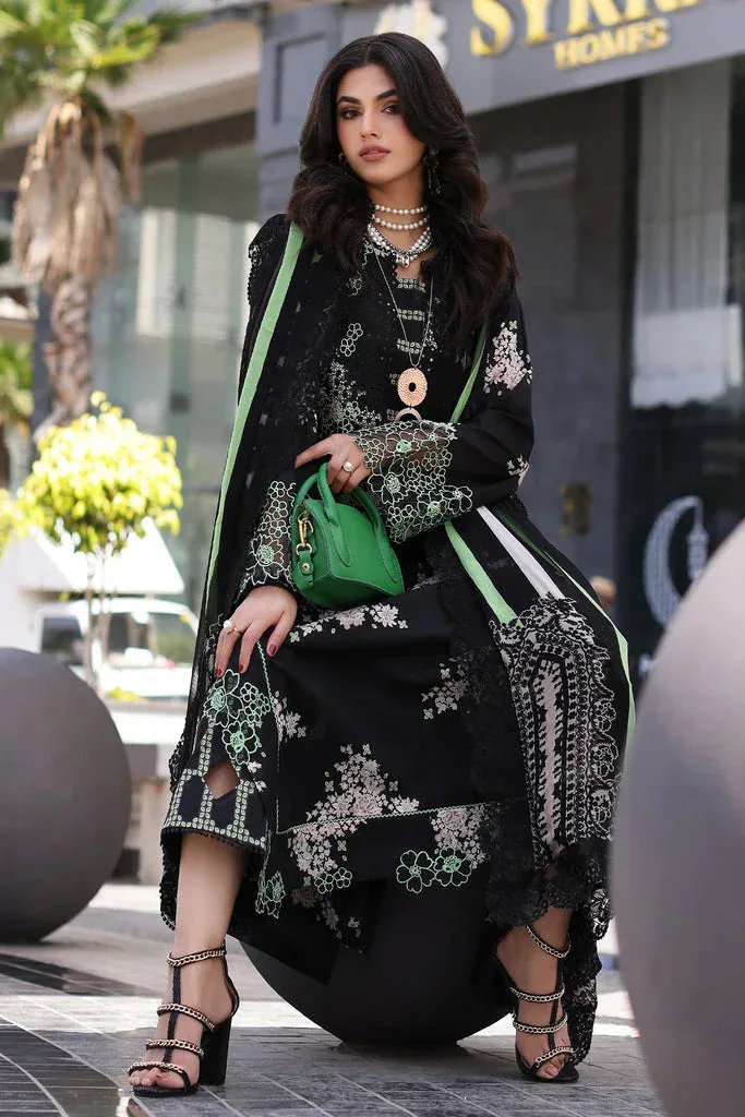 Charizma Rang e Bahar vol 1 Black Chiffon – view 7 – Poshaq