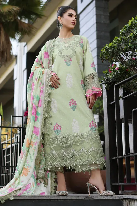 Charizma Rang e Bahar vol 1 Green Lawn – view 1 – Poshaq