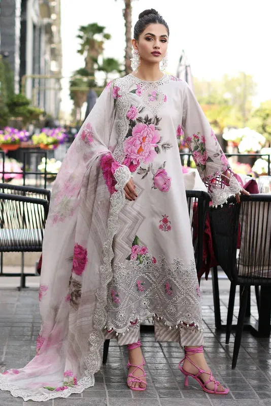 Charizma Rang e Bahar vol 1 Lavender Lawn – view 1 – Poshaq