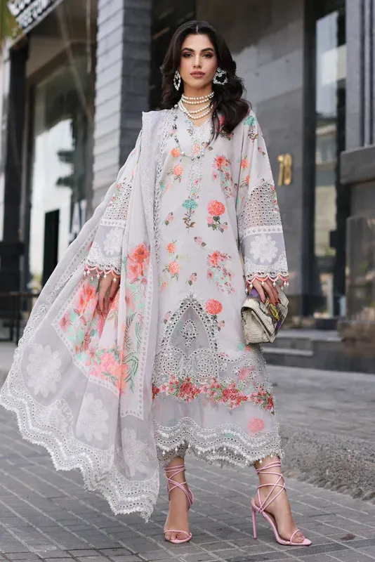 Charizma Rang e Bahar vol 1 Grey Lawn – view 1 – Poshaq