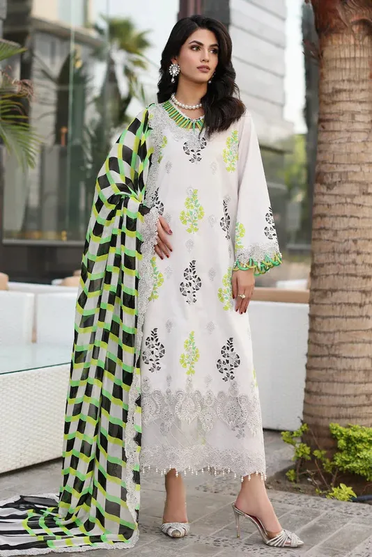 Charizma Rang e Bahar vol 1 White Lawn – view 1 – Poshaq