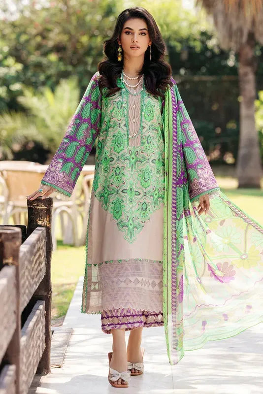 Charizma C print Collection 24 Chiffon – view 1 – Poshaq