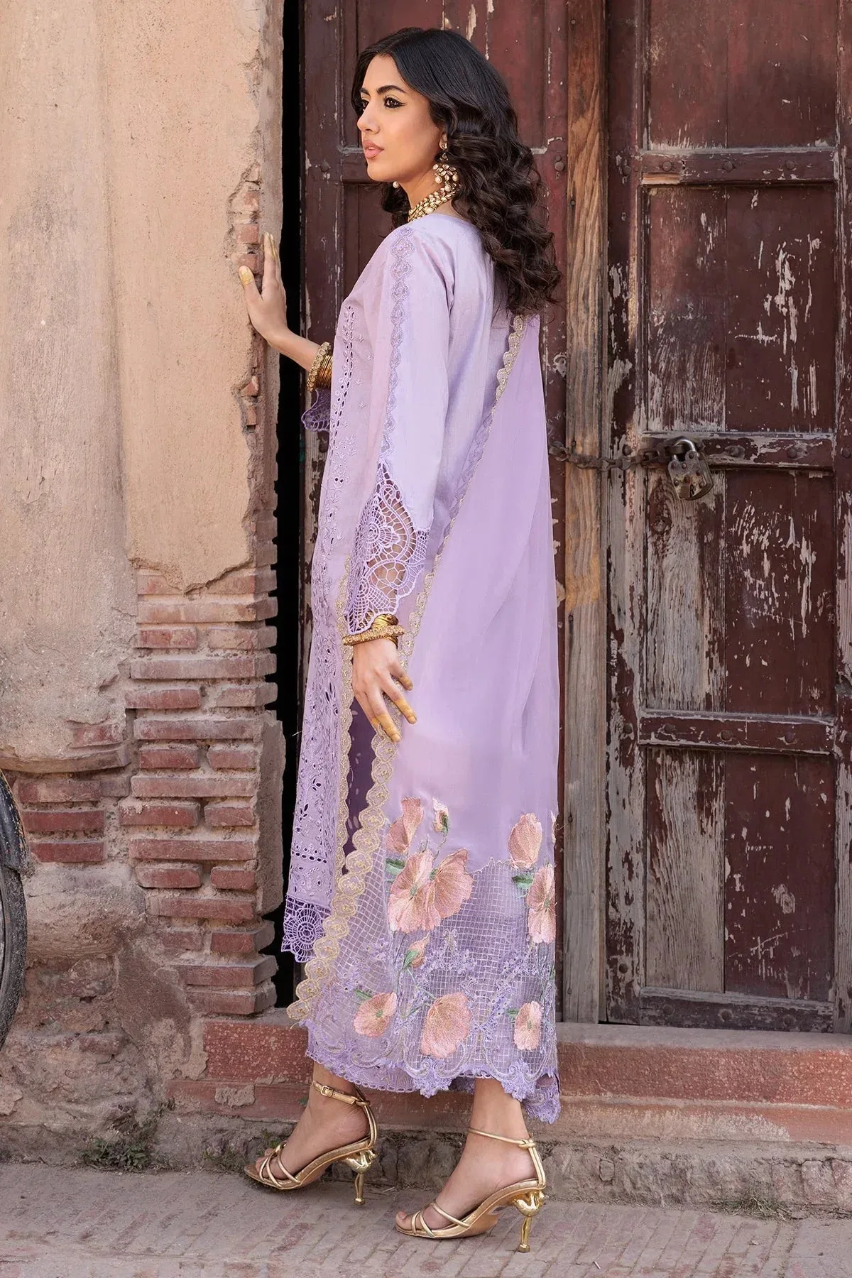 Charizma Eid Edit Vol 2 Purple Chiffon – view 2 – Poshaq