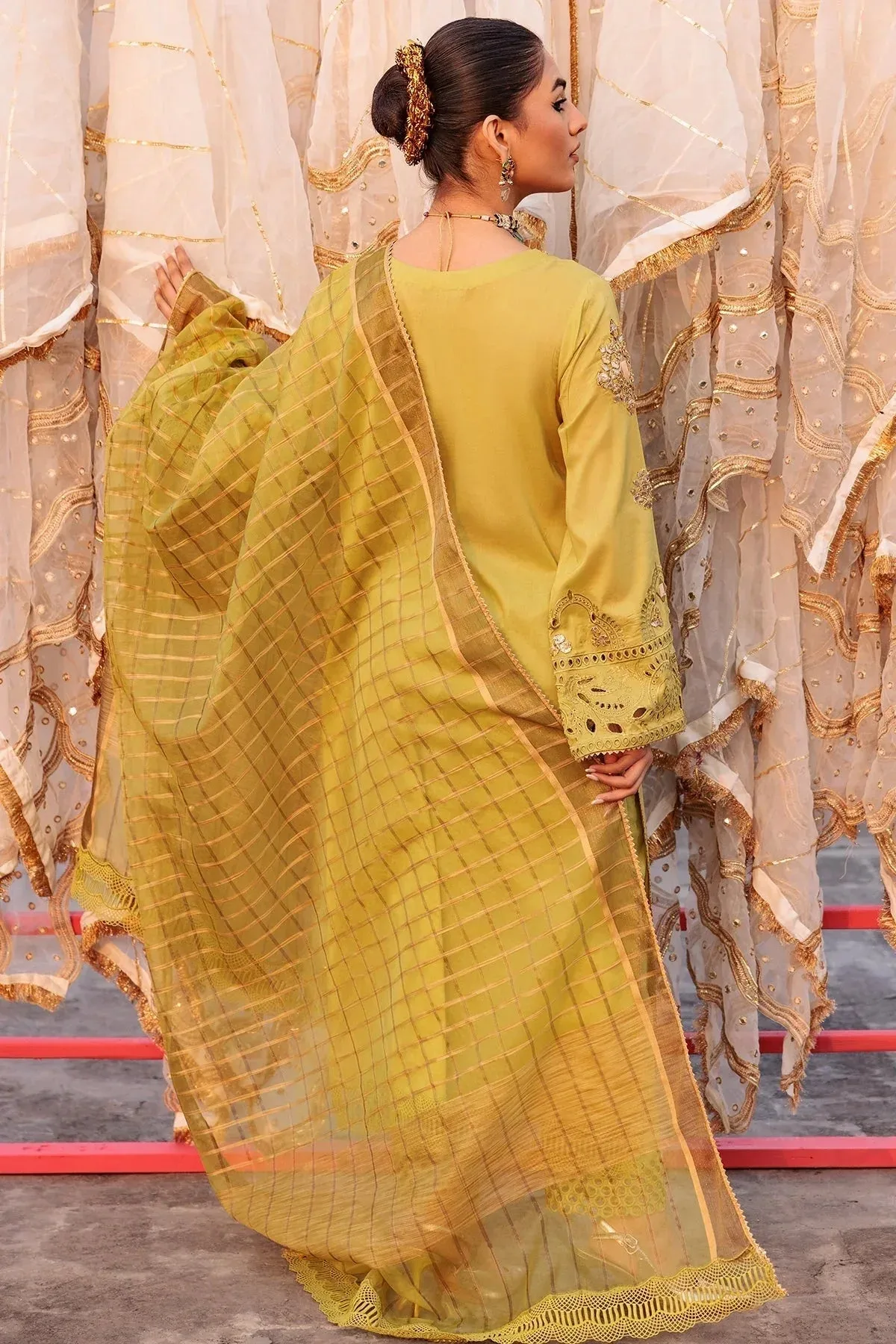 Charizma Eid Edit Vol 2 Brown Jacquard – view 2 – Poshaq