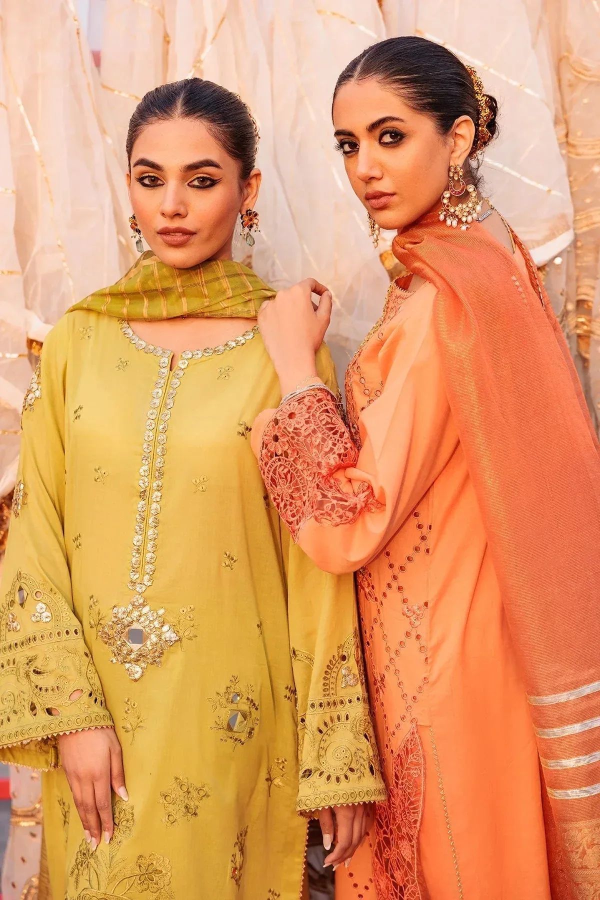 Charizma Eid Edit Vol 2 Brown Jacquard – view 3 – Poshaq