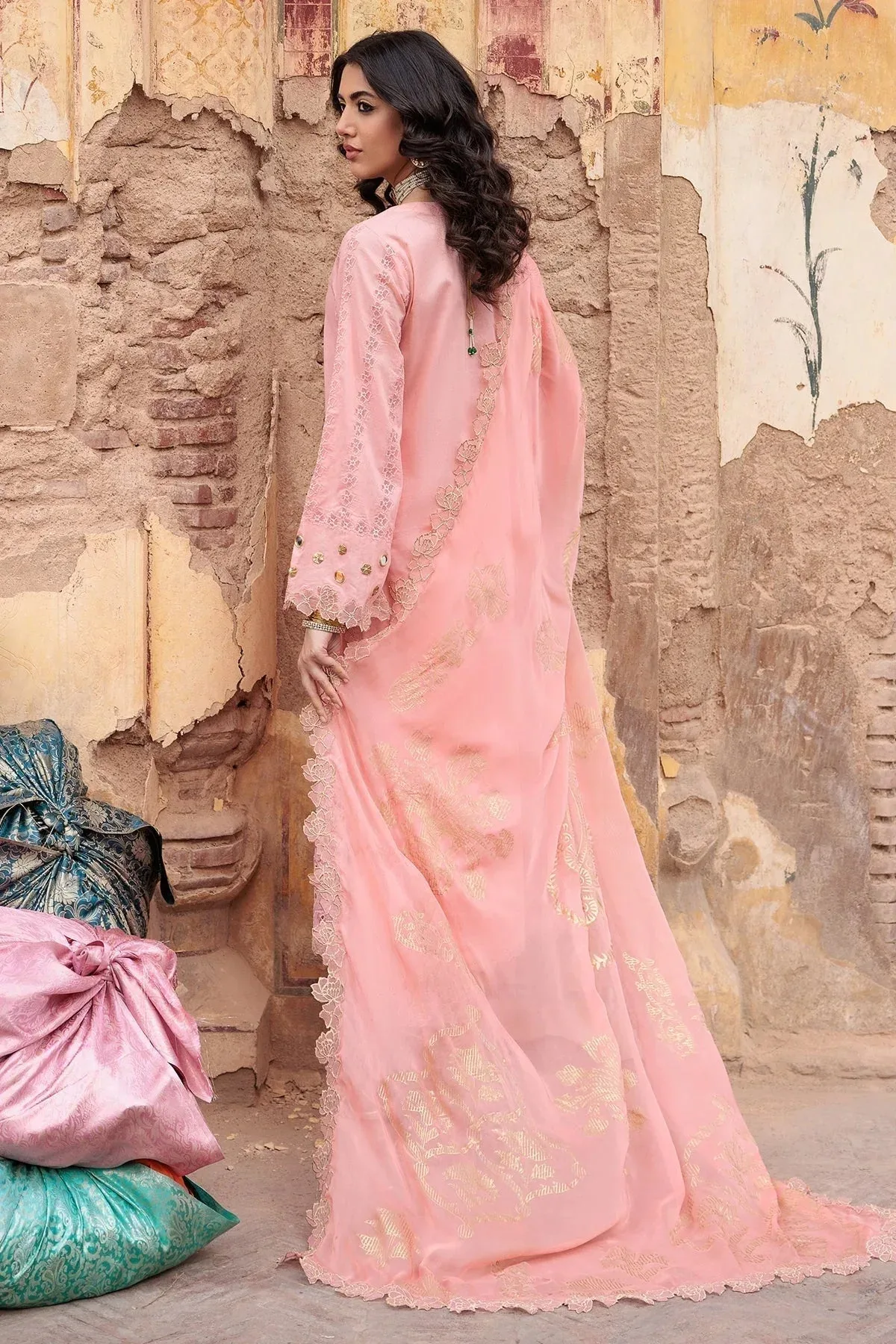 Charizma Eid Edit Vol 2 Pink Chiffon – view 2 – Poshaq