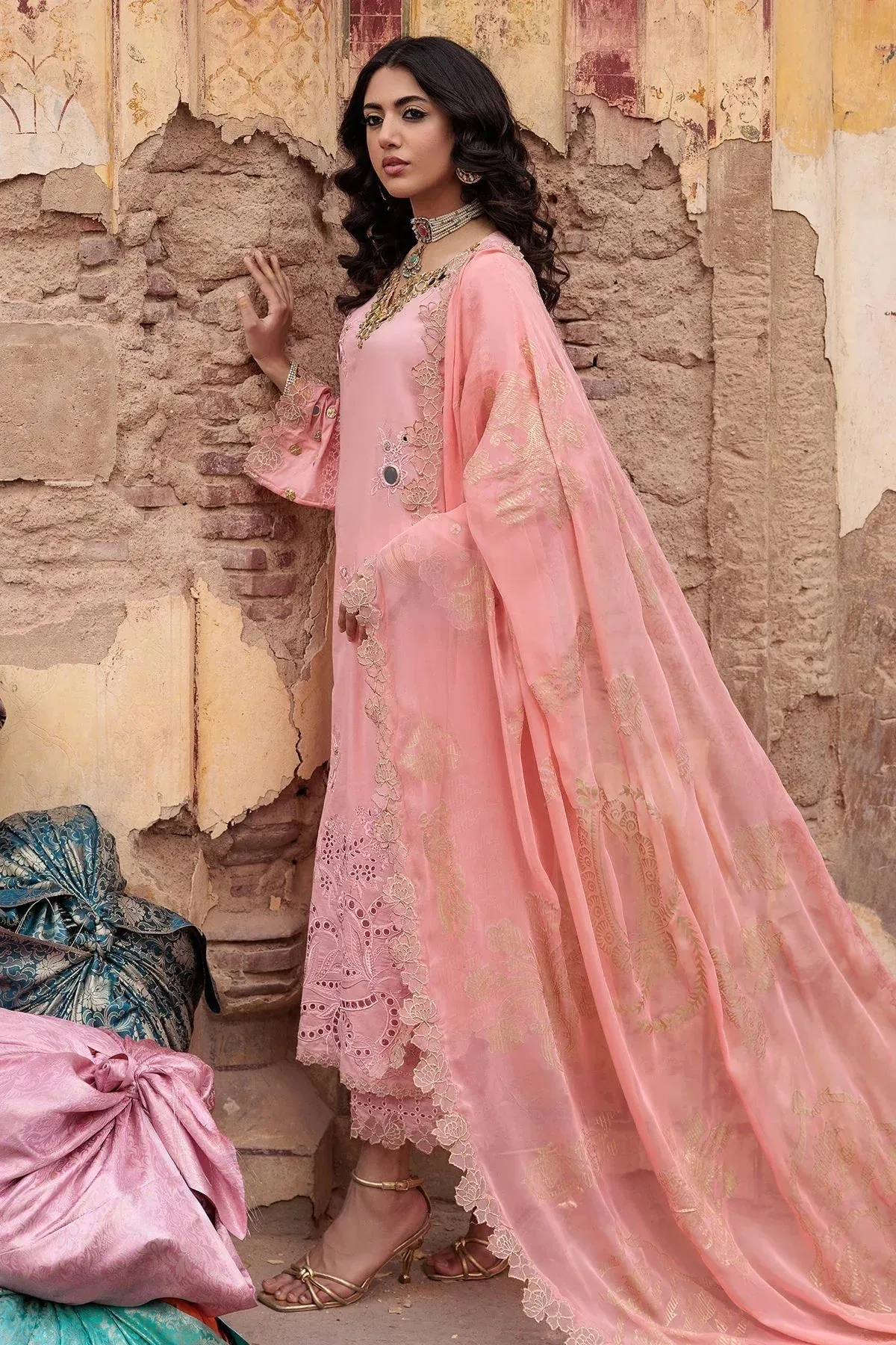Charizma Eid Edit Vol 2 Pink Chiffon – view 4 – Poshaq