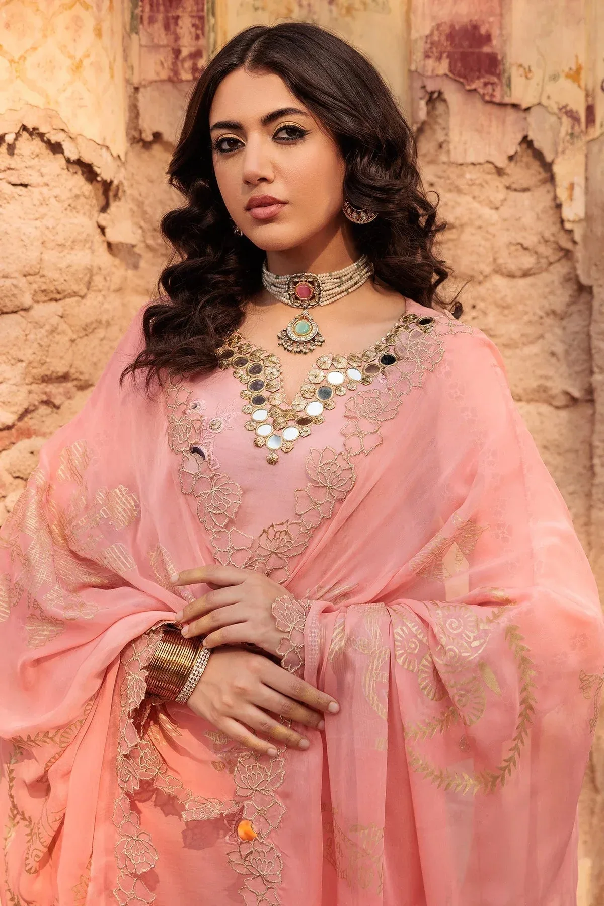 Charizma Eid Edit Vol 2 Pink Chiffon – view 6 – Poshaq