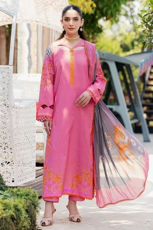 Charizma C Prints Vol 6 Pink Chiffon – view 1 – Poshaq