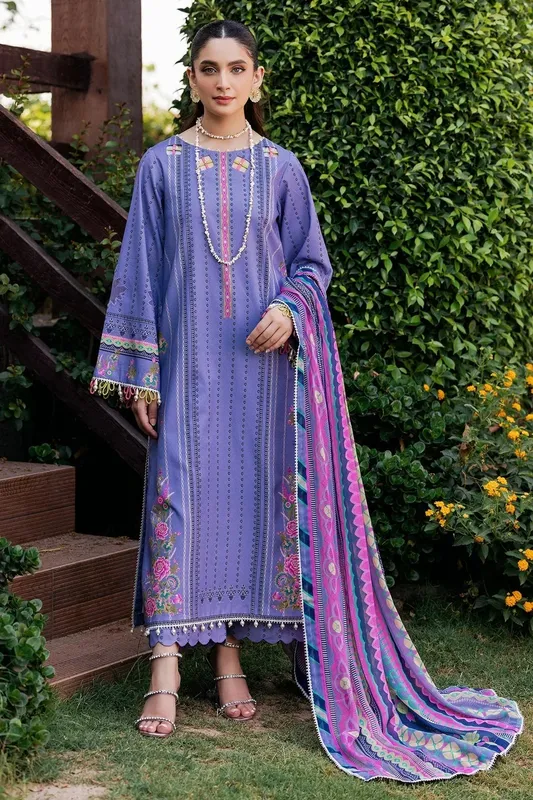 Charizma C Prints Vol 6 Purple Chiffon – view 1 – Poshaq