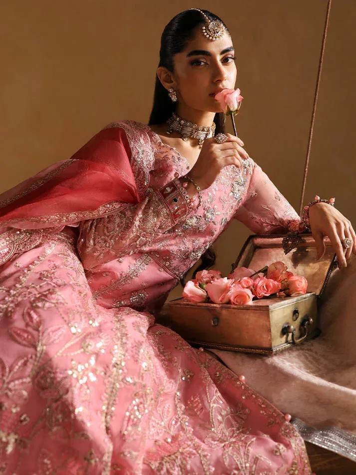 Gulaal Wedding 25 Coral Raw Silk – view 5 – Poshaq