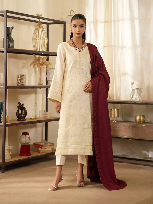 Gulaal Karandi Pret White Karandi – view 1 – Poshaq