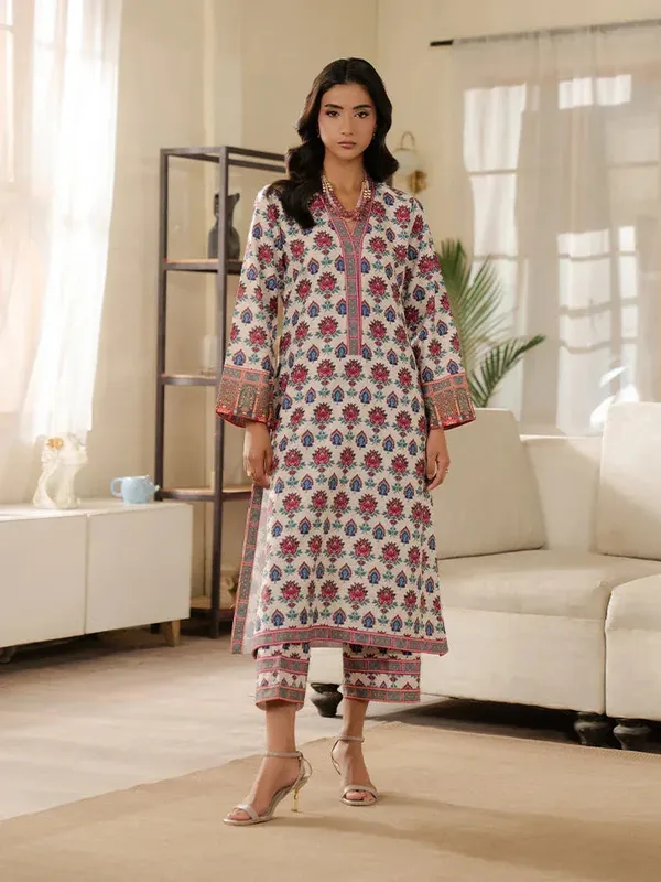 Gulaal Winter Basics Off White Cambric – view 1 – Poshaq
