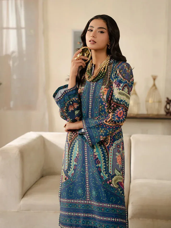 Gulaal Winter Basics Blue Khaddar – view 5 – Poshaq