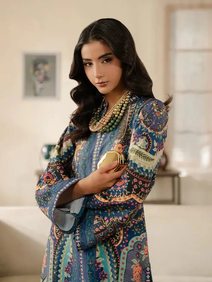 Gulaal Winter Basics Blue Khaddar – view 6 – Poshaq