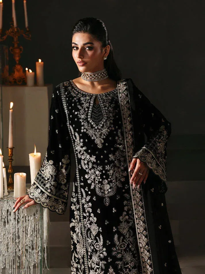 Gulaal Marais Velvet Black Raw Silk – view 3 – Poshaq