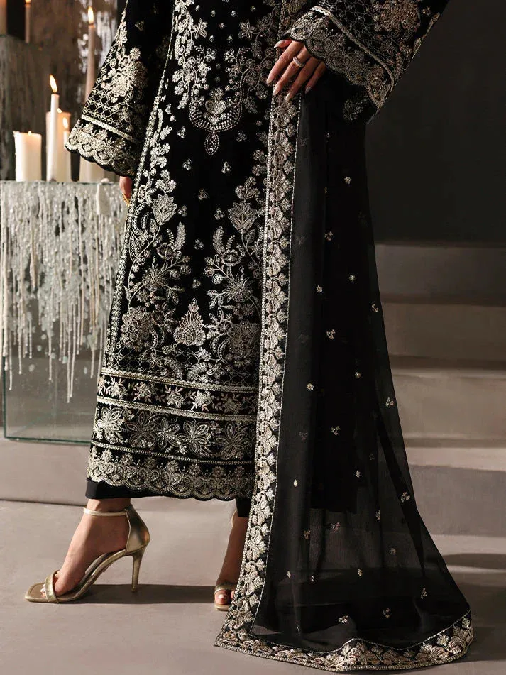 Gulaal Marais Velvet Black Raw Silk – view 6 – Poshaq