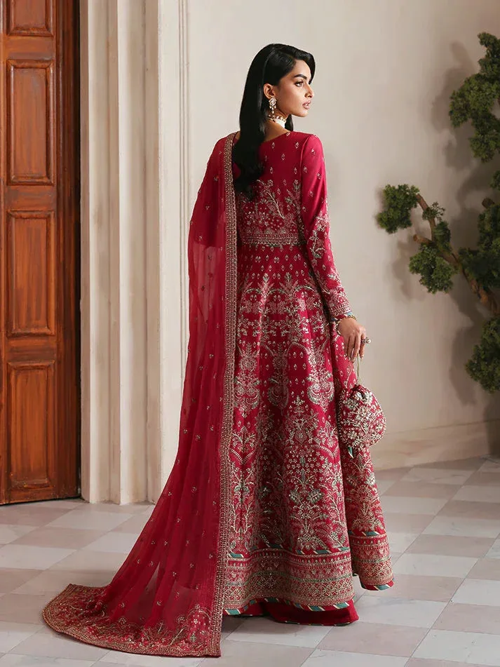 Gulaal Serica Raw Silk Haute Red Raw Silk – view 2 – Poshaq