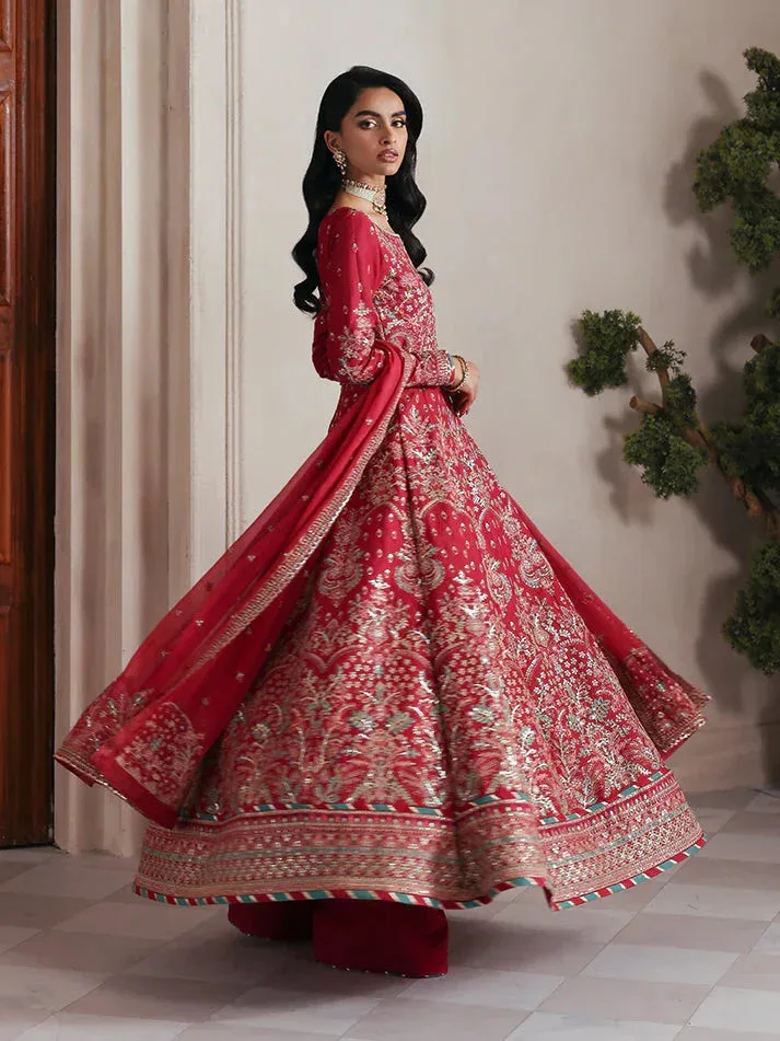 Gulaal Serica Raw Silk Haute Red Raw Silk – view 4 – Poshaq