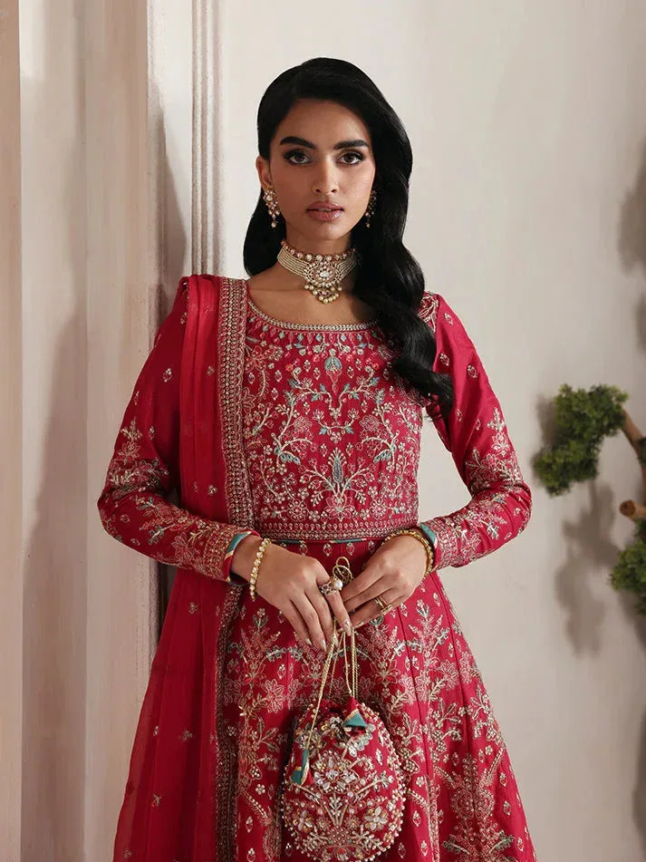 Gulaal Serica Raw Silk Haute Red Raw Silk – view 5 – Poshaq