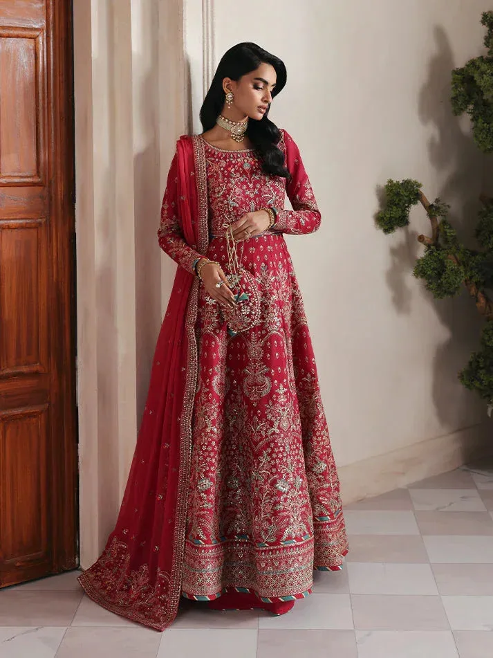 Gulaal Serica Raw Silk Haute Red Raw Silk – view 6 – Poshaq