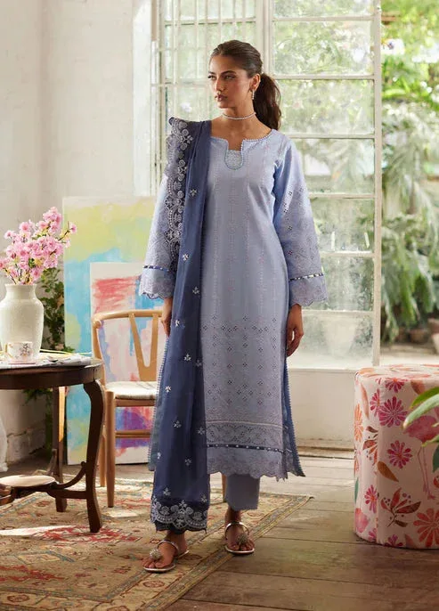 Bin Ilyas Carnival Summer Edit 25 Light Lavender Organza – view 1 – Poshaq