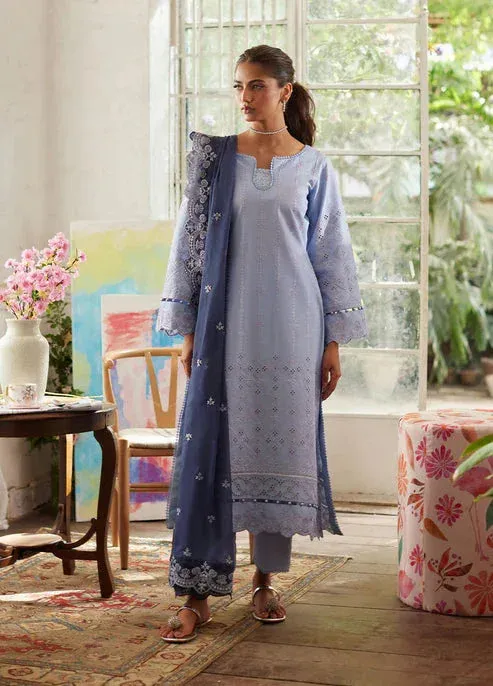 Bin Ilyas Carnival Summer Edit 25 Light Lavender Organza – view 1 – Poshaq