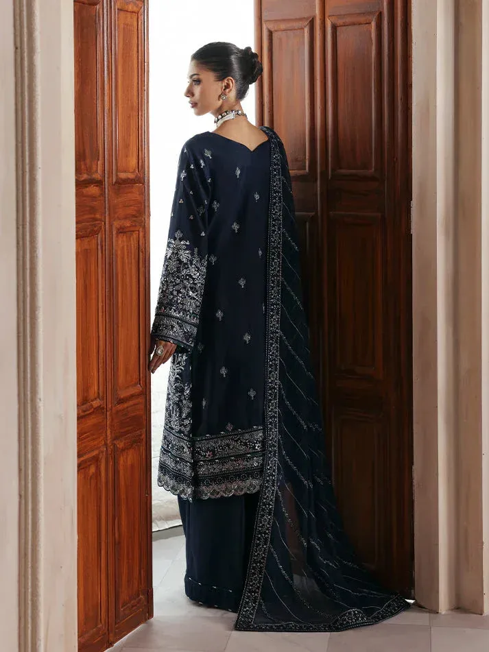 Gulaal Serica Raw Silk Deep Blue Raw Silk – view 2 – Poshaq