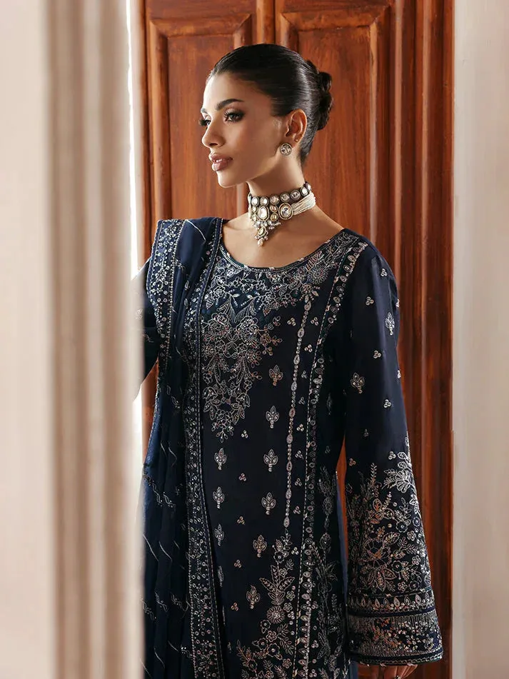 Gulaal Serica Raw Silk Deep Blue Raw Silk – view 3 – Poshaq