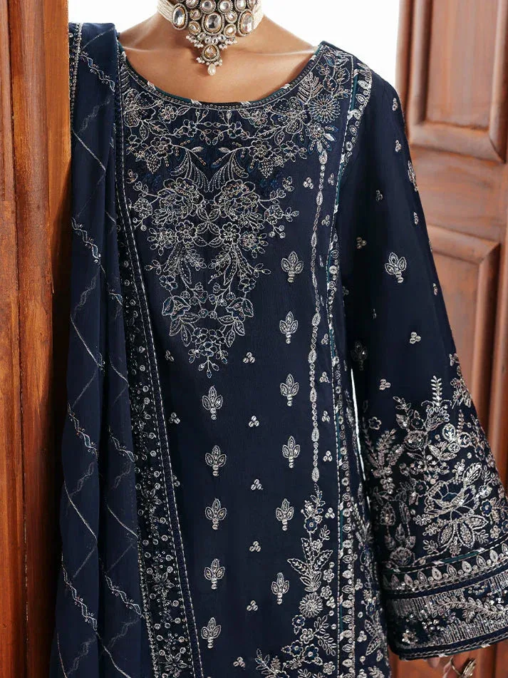 Gulaal Serica Raw Silk Deep Blue Raw Silk – view 4 – Poshaq
